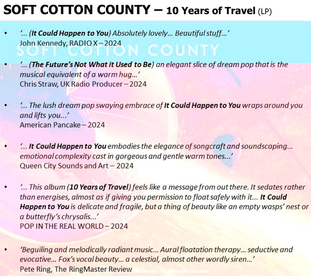 Soft Cotton County - 10 Years of Travel Reviews
